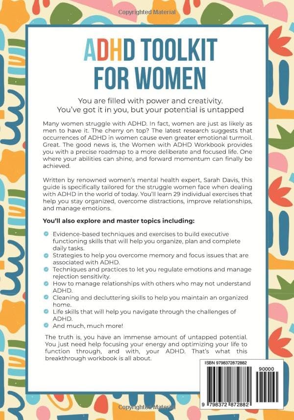 ADHD Toolkit for Women: (2 books in 1) Workbook & Guide to Overcome ADHD Challenges and Win at Life (Women with ADHD) by Sarah Davis