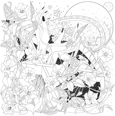 Mythographic Color and Discover: Magick Apothecary: An Artist’s Coloring Book for Modern Mystics by Chellie Carroll