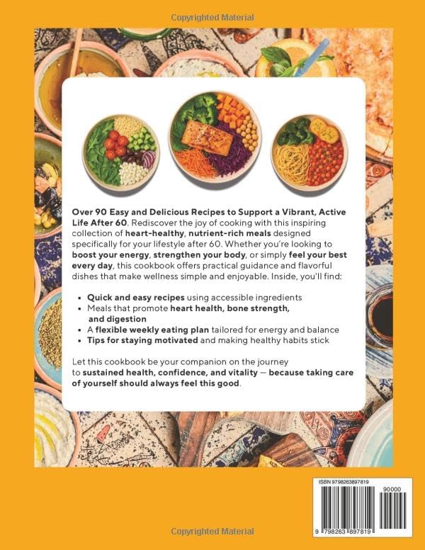 Mediterranean Diet Cookbook for Seniors: 90+ Easy Recipes for a Vibrant Life-Boost Energy ,Stay Strong, and Embrace Daily Wellness. by Tina An