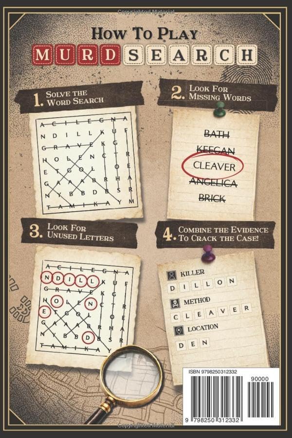 Murdsearch Volume 1: The Murder Mystery Word Search, A Collection of Daily Murder Mystery Puzzles by M L Daniels