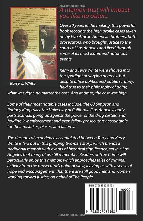 For The People: A True Story of the Los Angeles Criminal Justice System by Two African American Prosecutors by Kerry L. White