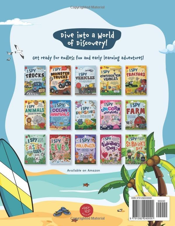 I Spy Summer: Spot Beach Toys, Camping Gear and All Things Summer! A Cute Search and Find Book for Toddlers (I Spy Books for Toddlers) by Marlies Larch