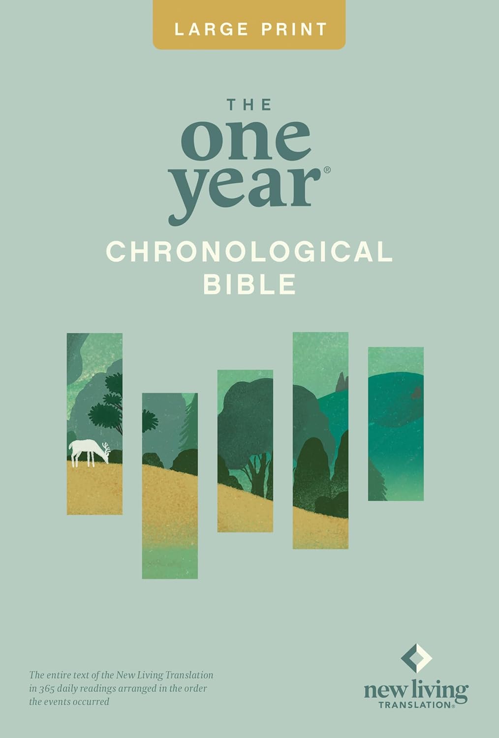 The One Year Chronological Bible NLT, Large Print Thinline Edition (Softcover) (New Living Translation) by New Living Translation