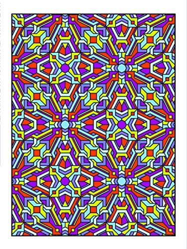Dover Creative Haven Tessellation Patterns Coloring Book: Color, Frame and Create Your Own Wall Art Decorations! by John Wik