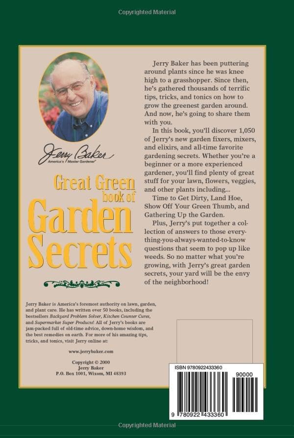Jerry Baker's Great Green Book of Garden Secrets by Jerry Baker