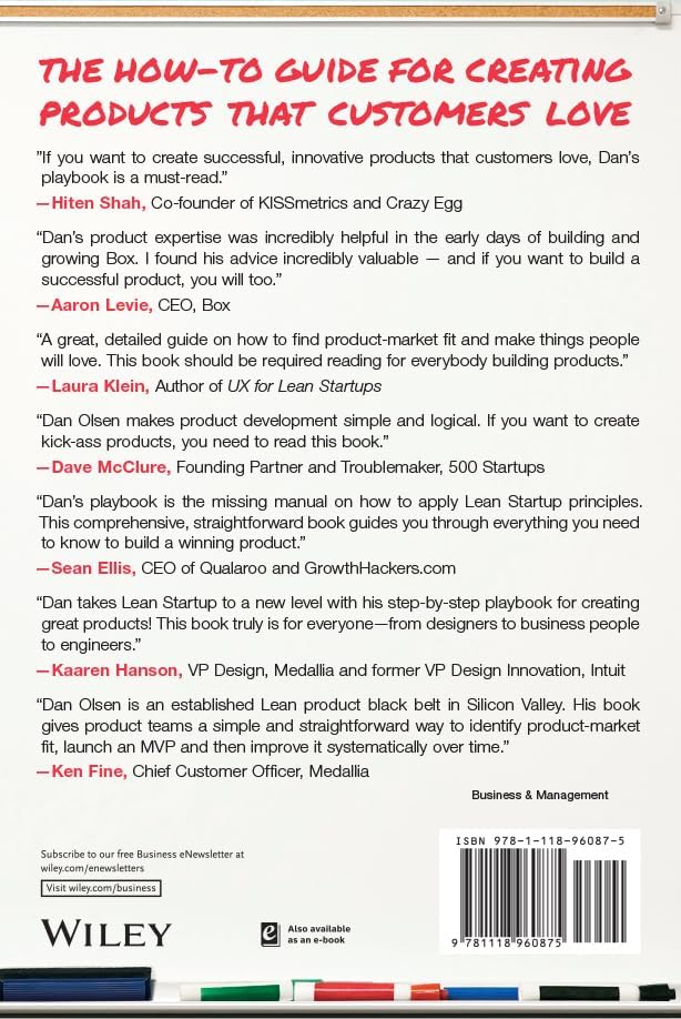 The Lean Product Playbook: How to Innovate with Minimum Viable Products and Rapid Customer Feedback by Dan Olsen