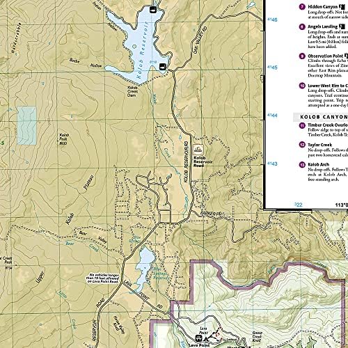 Zion National Park Map (National Geographic Trails Illustrated Map, 214) | Books by National Geographic Maps
