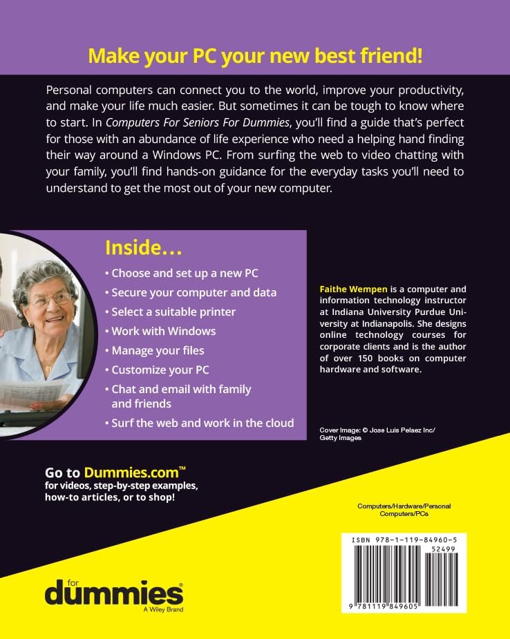 Computers For Seniors For Dummies (For Dummies (Computer/Tech)) by Faithe Wempen