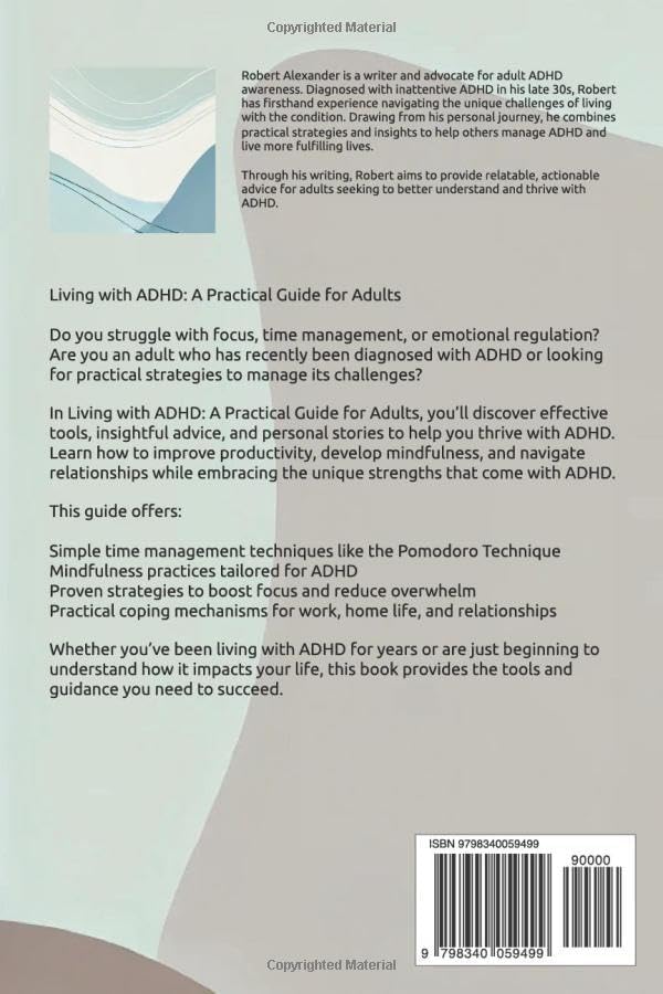 Living with ADHD: A Practical Guide for Adults (ADHD Adults) by Robert Alexander