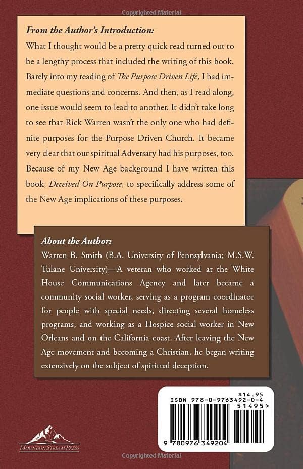 Deceived on Purpose: The New Age Implications of the Purpose Driven Church by Warren Smith