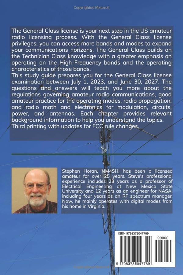 Amateur Radio General Class Licensing: For 2023 through 2027 License Examinations by Stephen Horan