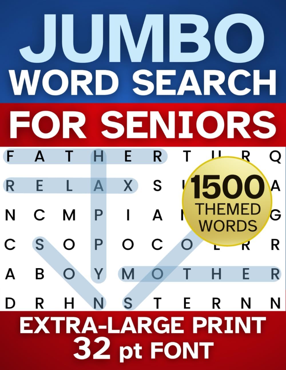 Jumbo Word Search for Seniors: Keep Your Mind Sharp with 50 Fun Themes, Extra-Large Print (32 pt Font), and Solutions Included (Large Print Fun & ... Word Search for Seniors, Adults, and Teens) by Emmalia Gomez Press
