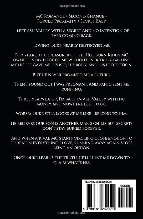 Duke's Second Chance: A Secret Baby Instalove MC Romance (Ash Valley Hellborn Kings MC) by Vera Rivers