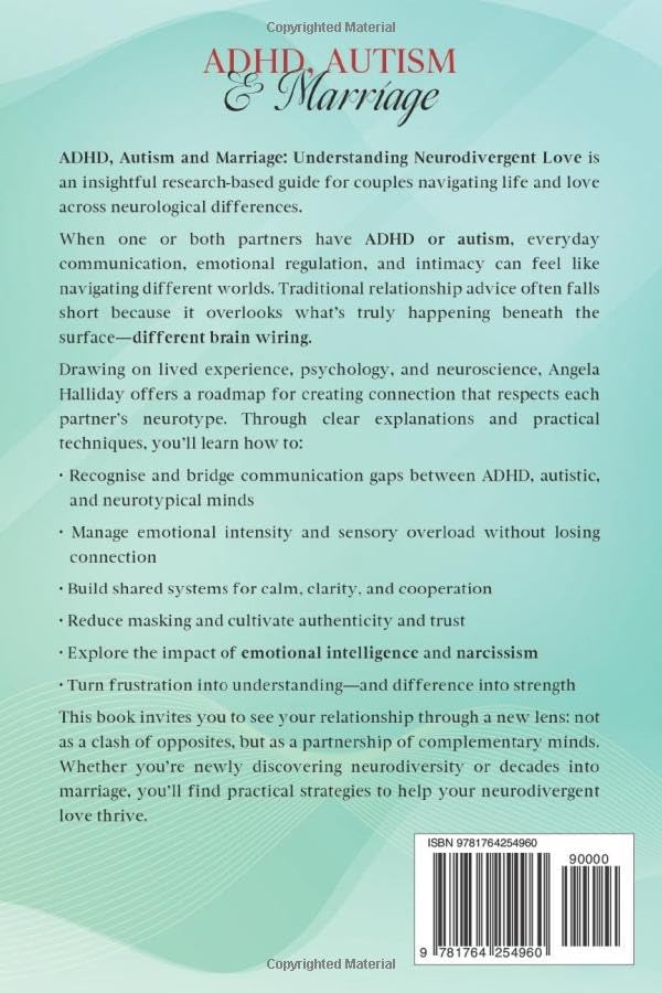 ADHD, AUTISM and MARRIAGE: Understanding Neurodivergent Love (Drawing Outside the Lines) by Angela Halliday