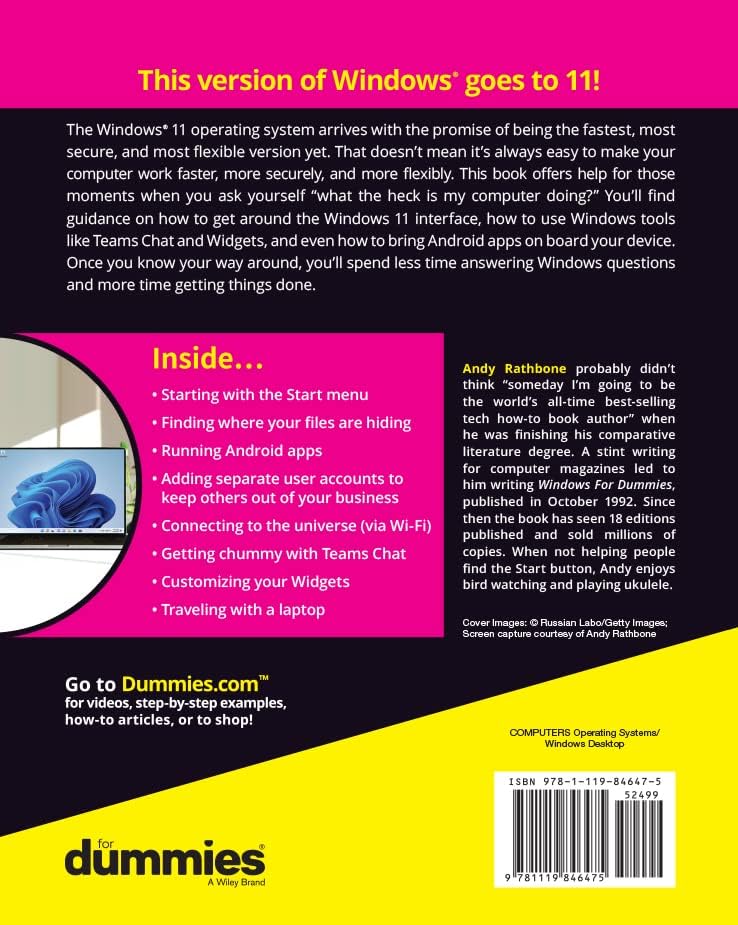 Windows 11 For Dummies by Andy Rathbone