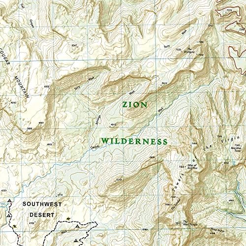 Zion National Park Map (National Geographic Trails Illustrated Map, 214) | Books by National Geographic Maps