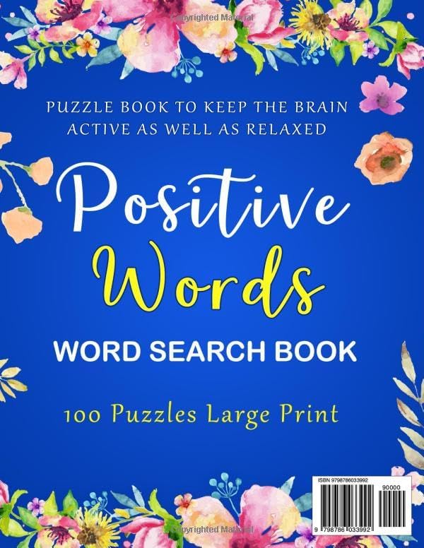 Beautiful, Inspirational & Positive Words | Word Search for Adults, Teens & Seniors: 100 Puzzles LARGE PRINT | Word Search Puzzle Book to Keep the ... Inspirational, Uplifting & Positive Words by Dreambrain Uchqun