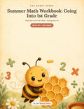 Summer Math Workbook: Going Into 1st Grade: Review Kindergarten math · No-Prep Summer Practice by The Honey Press