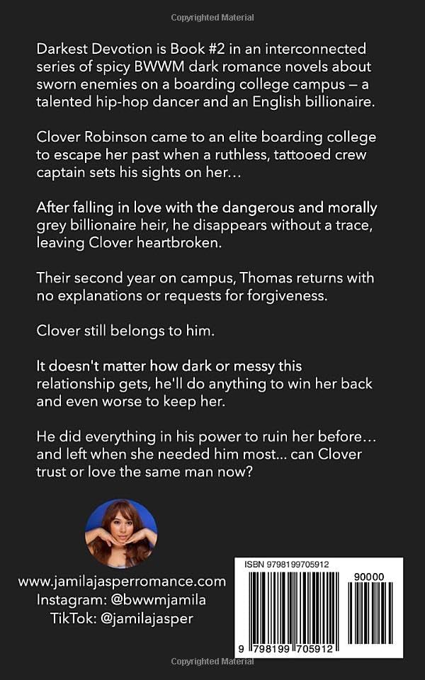 Darkest Devotion: An Enemies To Lovers BWWM Romance (Powerless: Clover & Thomas) by Jamila Jasper