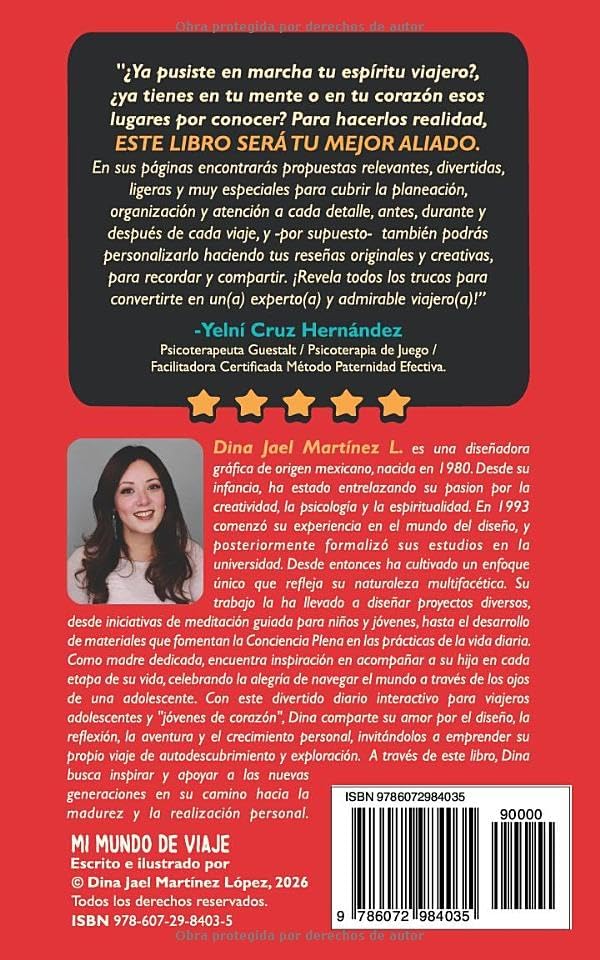 MI MUNDO DE VIAJE: ¡Un divertido diario para registrar tus aventuras, experiencias, hallazgos, pensamientos, y sentimientos, mientras exploras el mundo! (Spanish Edition) by Dina Jael Martinez Lopez