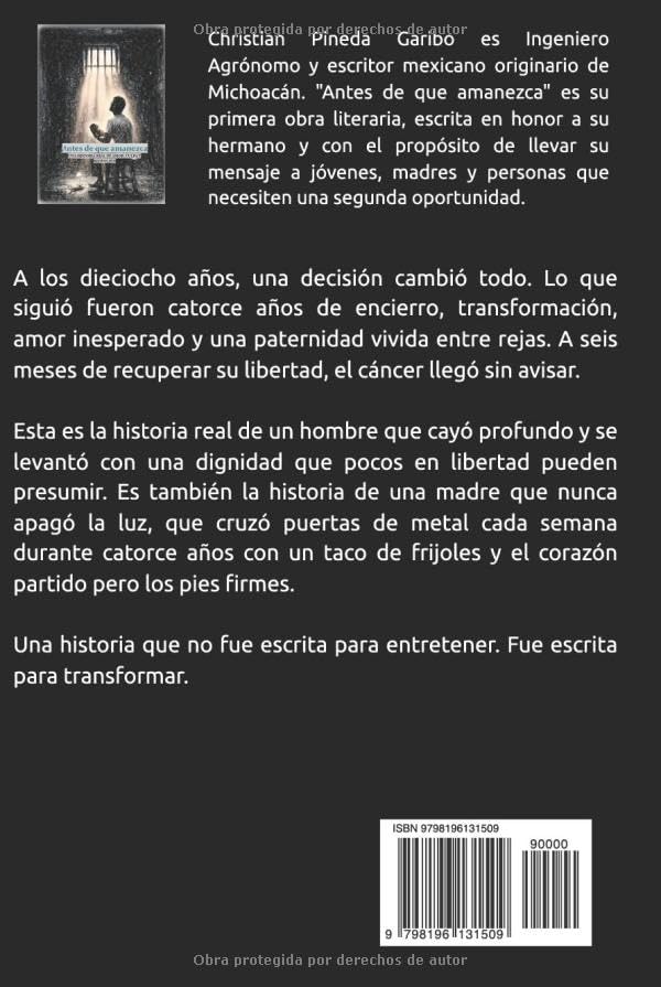 Antes de que amanezca (Spanish Edition) by Christian Pineda Garibo