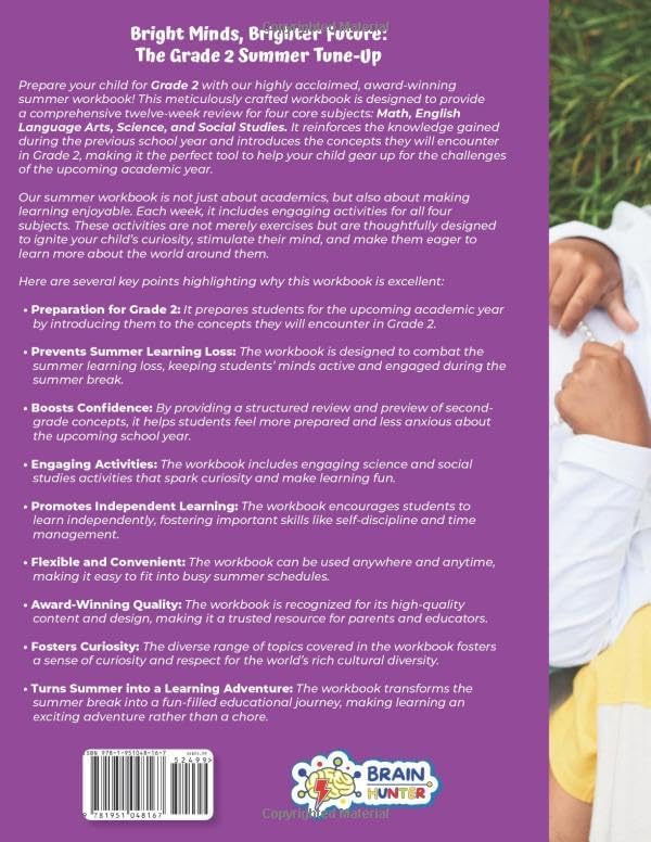Summer Activity Playground Grade 1-2: 8 Weeks of Summer Activities - Math, ELA, Science, Reading and Social Studies by Brain Hunter Prep
