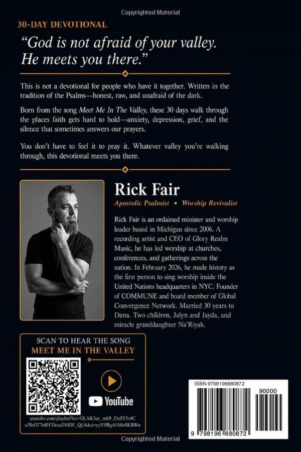 MEET ME IN THE VALLEY: FINDING HOPE IN THE SHADOWS - 30 Day Devotional by Rick Fair