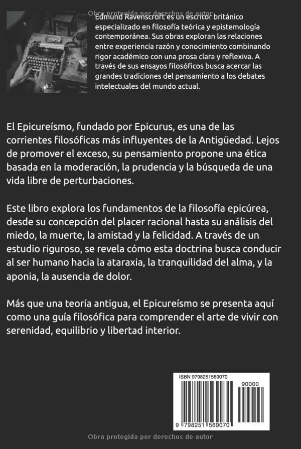 EPICUREÍSMO: La filosofía del placer racional y la serenidad del alma (Spanish Edition) by EDMUND RAVENSCROFT
