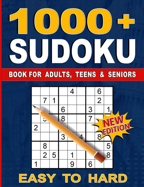 1000+ Sudoku Puzzles for Adults: A Book With More Than 1000 Sudoku Puzzles from Easy to Hard for adults. by Nova Publishing XR