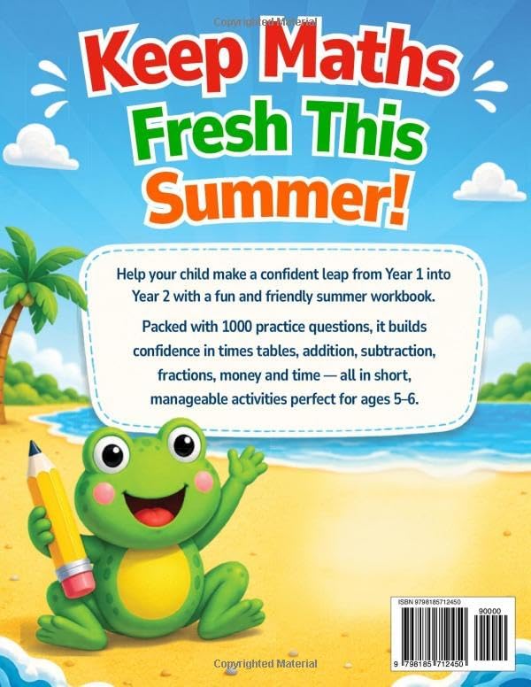 Leap into Year 2 Maths - Summer Workbook to Bridge Year 1 and Year 2: 1000 Maths Questions and Activities for Ages 5-6 to Prevent the Summer Slide (Leap into Next Year Series) by Leap Into Education
