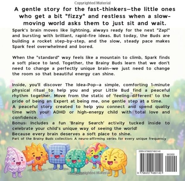 An ADHD Picture Book About Energy, Creativity & Focus for Kids Ages 3–7: Neurodiversity-Affirming SEL Story about Busy Bodies, Fast Minds and Big ... SEL Books for Kids – The Brainy Buds Series) by GroAwesum Kids