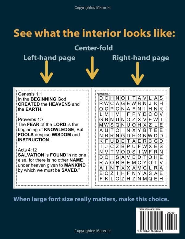 Extra Large Print Bible Verse Word Search Puzzle Book for Seniors Vol.3: Jumbo Font Verses & Puzzles are Perfect Gift for Seniors, Adults. Best Present for Christian Men & Women by Ashley Alinsky