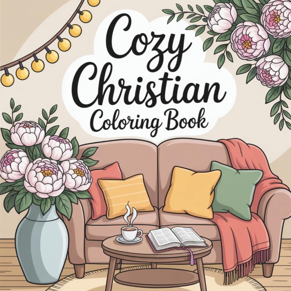 Cozy Christian Coloring Book: Bible Verse Devotional for Teens and Adults with Bold & Easy Designs by Bianca Sue