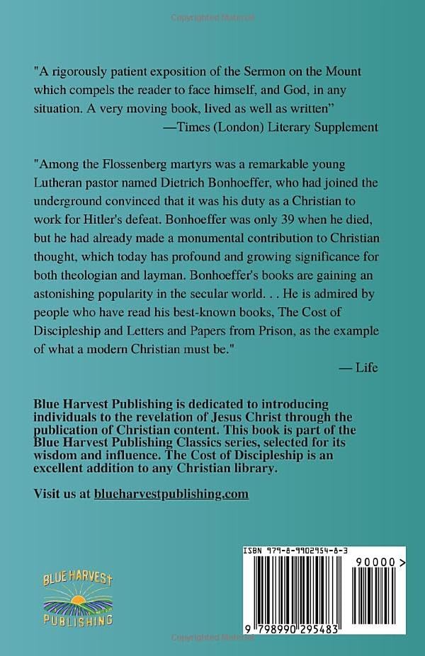 The Cost of Discipleship by Dietrich Bonhoeffer