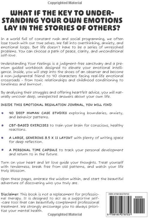 Understanding Your Feelings: An Emotional Intelligence and Regulation Journal for Adults - Guided Self Help Workbook with CBT Exercises for Anxiety Relief (The Feelings Trilogy) by One & One