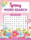 Spring Word Search Book for Adults, Teens & Seniors in Large Print: Word Search Puzzles with Spring & Easter Themes! by Fleurette Press