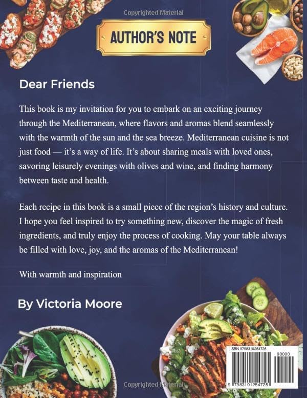 Mediterranean Diet Cookbook for Beginners by Victoria Moore
