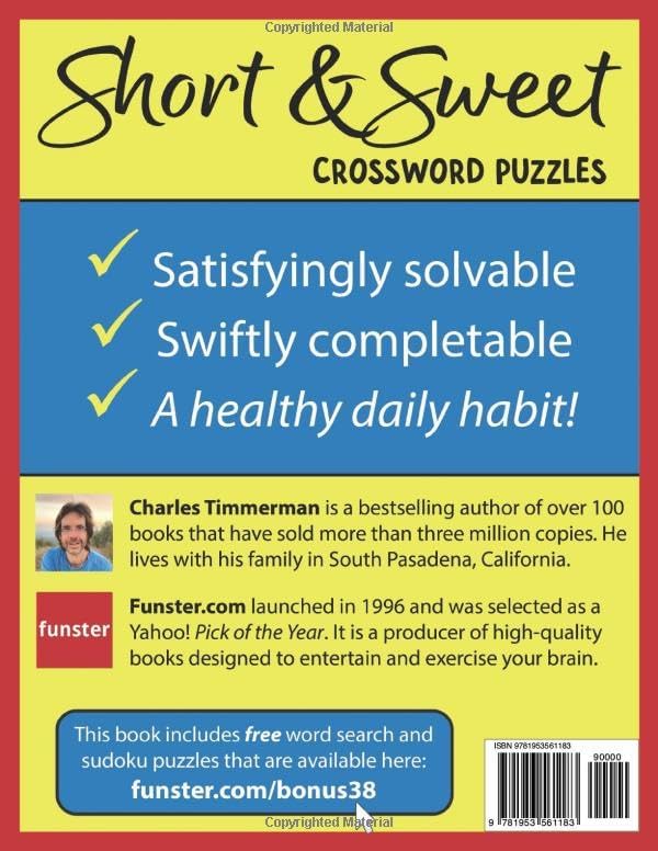 Funster 101 Quick & Easy Crossword Puzzles for Adults - LARGE PRINT: The relaxing brain activity book. by Charles Timmerman