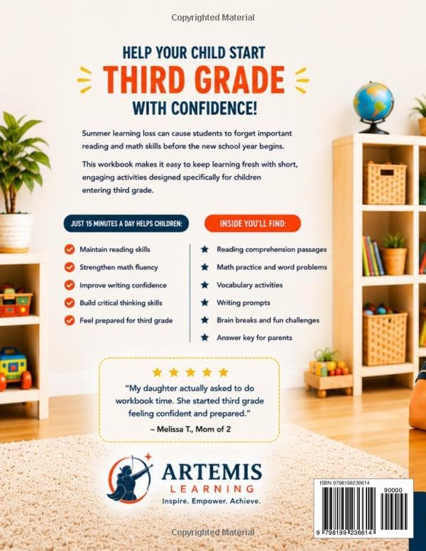 3rd Grade, Here I Come! Summer Workbook for Kids Entering 3rd Grade — Math, Reading, Science, Writing & Fun Brain Busters: A Summer Get-Ready ... Kids- Reading, Math, Science, and Fun!) by Morgan Tracey