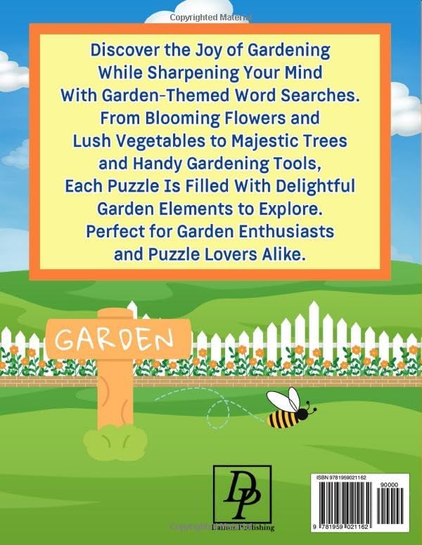 Garden Word Search Large Print Puzzles Word Find Book for Teens, Adults, and Seniors: A Fun, Relaxing, Botanical Plant and Flower Gardening Themed ... Relaxing Word Search Collection for Adults) by Maddie Lark