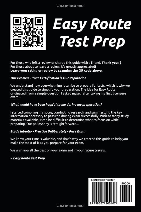 Texas Driver’s License Exam Prep: Everything You Need to Pass Exam → Practice Questions Based on the Latest DMV Manual, Road Signs, Traffic Laws, & Detailed Explanations of What to Expect! by Easy Route Test Prep