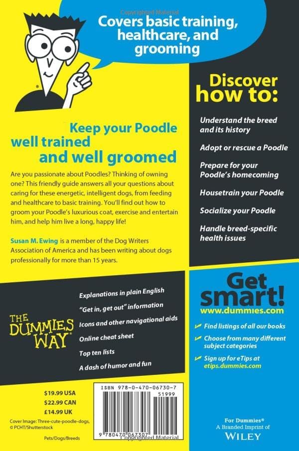 Poodles For Dummies (For Dummies Series) by Susan M. Ewing