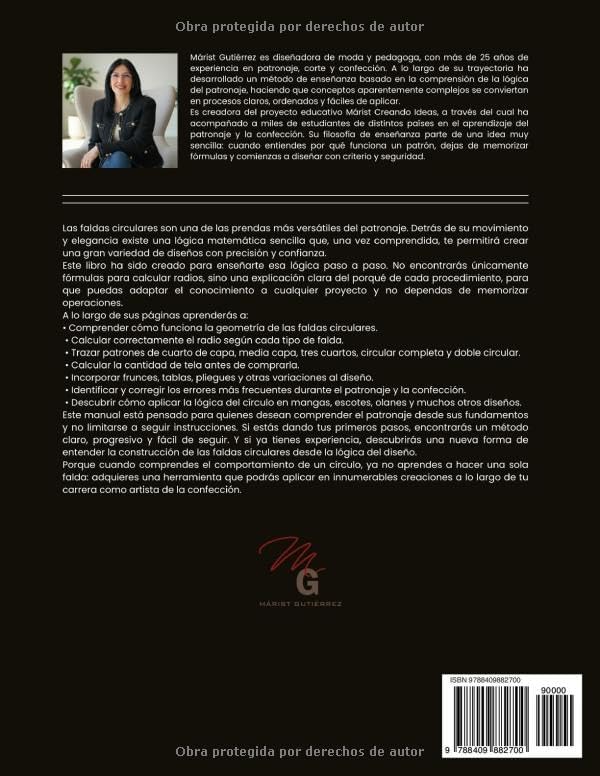 Faldas Circulares: Una guía sencilla para crear faldas con movimiento y estilo (Método de Patronaje para Dama) (Spanish Edition) by Márist Gutiérrez