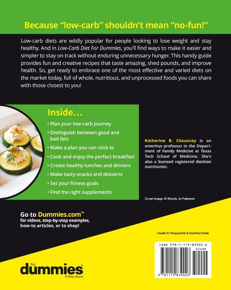 Low-Carb Diet For Dummies by Katherine B. Chauncey