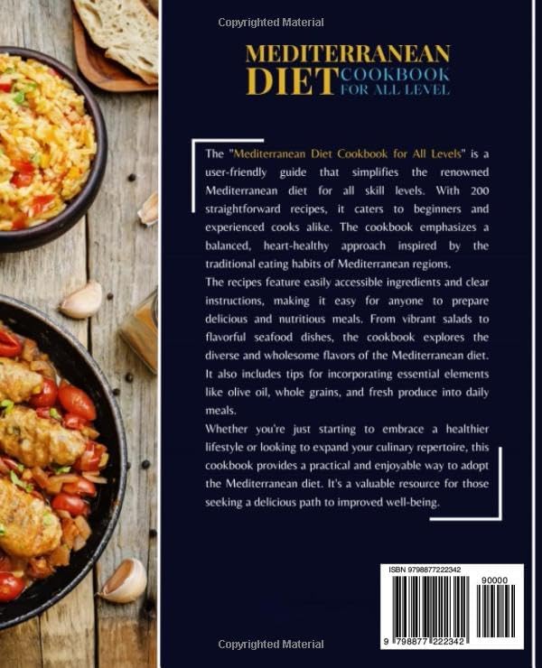 Mediterranean Diet Cookbook for all Levels: Healthy Approach to 200 Delicious and Amazing Recipes for Both Beginners and Pro. by Steve Allayev