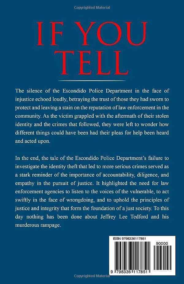 IF YOU TELL: THE TRUE STORY OF THE DISAPPEARANCE OF 43 PEOPLE by Debra Miller Bassett Raftery