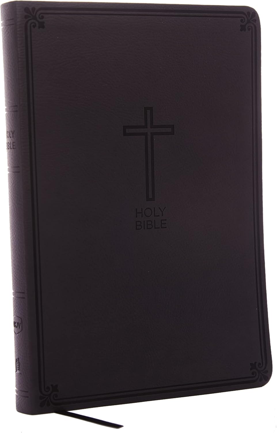 NKJV, Value Thinline Bible, Large Print, Charcoal Leathersoft, Red Letter, Comfort Print: Holy Bible, New King James Version by Thomas Nelson