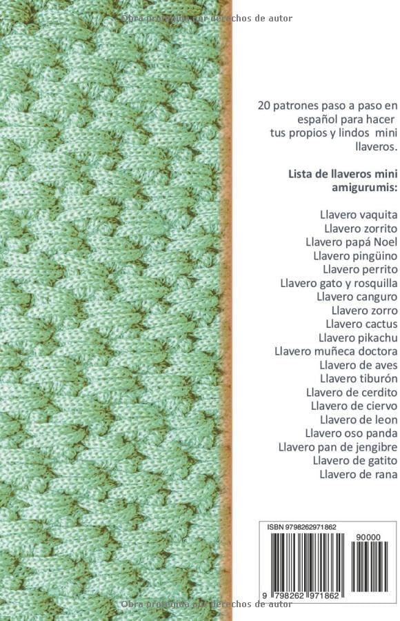 Amigurimis mini llaveros: 20 patrones de mini amigurumis en español: Llaveros de Crochet variados (Libros de Patrones Amigurumis en español) (Spanish Edition) by Creamox Editorial