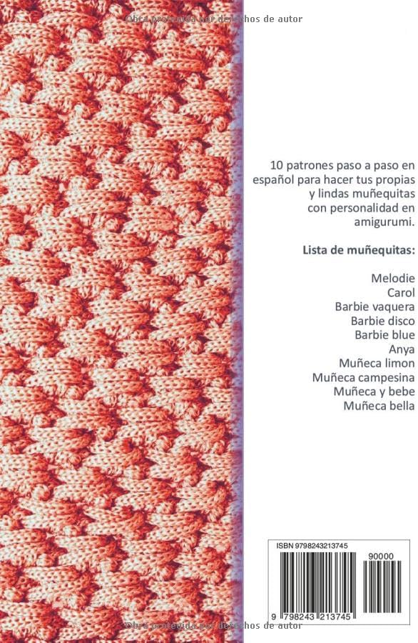 Libro de amigurumis: Libros de amigurumis para tejer de muñecas en español con 10 patrones únicos Paso a Paso (Libros de Patrones Amigurumis en español) (Spanish Edition) by Creamox Editorial