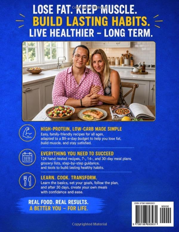 High Protein Low Carb Diet Cookbook for Beginners: 124 Easy Recipes and Simple Meal Plans to Support Fat Loss, Build Muscle, Stay Satisfied, and Make Healthy Eating Feel Effortless by Olga Lavrin